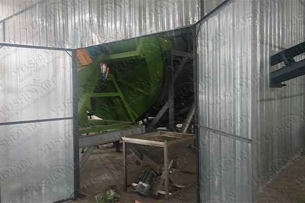 Línea de granulación de fertilizante de disco con menos polvo