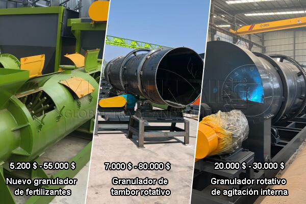 Precios de granuladores de fertilizantes solubles industriales