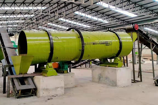 Sitio de trabajo de la máquina de pellet de tambor de 20 TPH